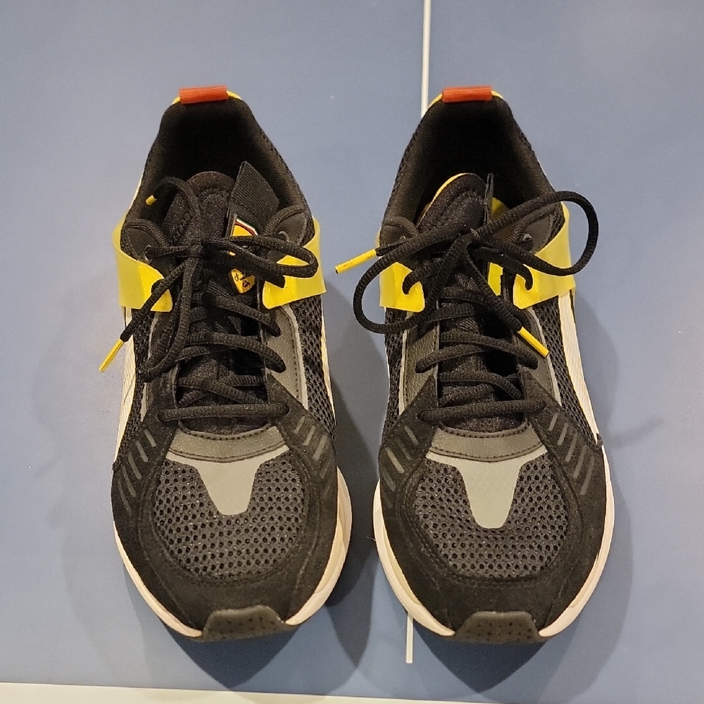 Puma Black and Yellow Athletic Sneakers